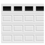 Steel Panel 9x7 Insulated White Garage Door