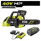 40V HP Brushless 16" Battery Chainsaw + 4.0Ah