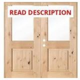 Krosswood Doors 72x80 Rustic Knotty Alder Half