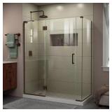 Unidoor-X Frameless Shower ORB 60x72