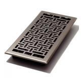 6 in. x 14 in. Oriental Nickel Floor Register