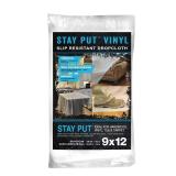 TRIMACO 9x12 ft Vinyl Drop Cloth, 2 mil