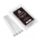 0.33 ft x 0.02 ft 304-Stainless Zip Ties (100)