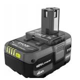 RYOBI ONE+ 18V 4.0Ah Battery, LED Gauge PBP005