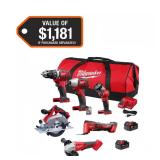 Milwaukee M18 6-Tool Cordless Combo Kit