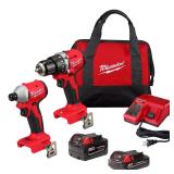 Milwaukee M18 Cordless Brushless 2-Tool Kit (Miss