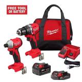 Milwaukee M18 18V 2-Tool Drill/Impact Kit