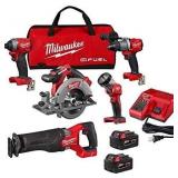 M18 FUEL 5-Tool Combo Kit w/ 2x5.0Ah