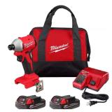 Milwaukee M18 18V Brushless 1/4" Impact Kit