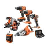 18V Cordless Combo Kit (6-Tool) with Battery