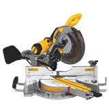 15 Amp Corded Sliding Miter Saw with Clamp