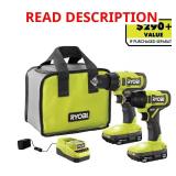 RYOBI 18V 2-Tool Combo (Missing One 1.5Ah Battery