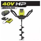 40-Volt HP Ice Auger with 8 in Bit, Battery