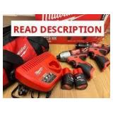 Milwaukee M12 Cordless Drill & Impact Kit (12V)