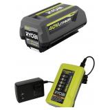 RYOBI 40V Battery & Charger Kit 4.0Ah