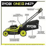 ONE+ HP 18V Lawn Mower + 2x6.0Ah Batteries