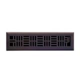 Art Nouveau 2x12 Steel Register Cocoa Bronze