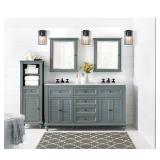 Hamilton 61 in Bath Vanity with Gray Top