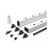 Enhance 6 ft x 36 in White Rail Kit
