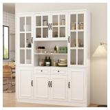 FUFU&GAGA Contemporary/Modern White Pantry