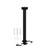 36 in. H Matte Black Corner Post Kit
