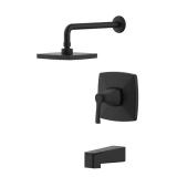 Calandine Matte Black 1-Handle Faucet