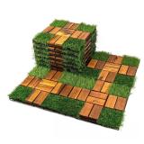 Acacia Wood Interlocking Tiles (30-Pack)