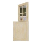 32x80 Unfinished Solid Pine Dutch Door Slab