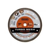 RIDGID 7 in. Turbo Mesh Rim Diamond Blade