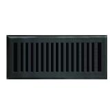 4x12 in. New York Floor Register, Matte Black