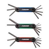 SAE/Metric Folding Hex Key Set (3-Piece)