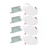 HLBSL 6 in. Integrated LED, 900 lm (4-Pack)