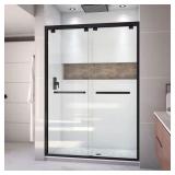 Encore 54W x 76H Sliding Door Matte Black