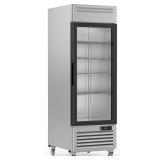 Glass Door Merchandiser Fridge, Stainless