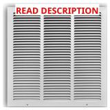 (6) 18 x 18 in. Steel Return Air Grille, White