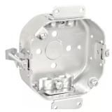 4 in. Octagon Box, 1/2" KO, NMSC Clamps