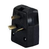 30A/50A 3-Pole Plug NEMA 10-30P/10-50P, Black