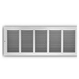 24 in. x 8 in. Steel Return Air Grille White