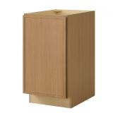 Leyton White Oak Kitchen Cabinet Trash Can