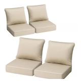 Sunbrella 24x24 Deep Seating Cushions Beige **(1)