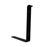 12 in. Black Steel Deco L Shelf Bracket