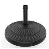 80 lb HDPE Umbrella Base, Free Standing Black