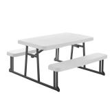 HDX Kids 1-Piece Almond/ Bronze Table for 4