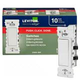 Leviton Decora Edge 15A Single Pole White