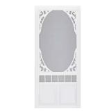 36x80 Georgian Vinyl White Screen Door