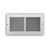 12x6 in. 1-Way Steel Return Air Grille, White