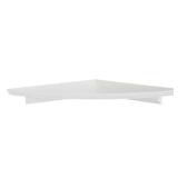 White Classic Corner Wall Shelf 10x10 in