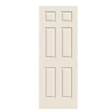 30x80 6-Panel Colonist Primed MDF Door Slab (Wate