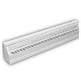 24 in. 1-Way Steel Baseboard Register White