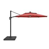 Aluminum Cantilever Solar Umbrella, Chili Red